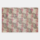 Feuille De Papier Cadeau Burgundy Bee Series Design Cinq (Devant 3)