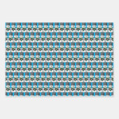 Feuille De Papier Cadeau Button Eyed Snowman (Devant 3)