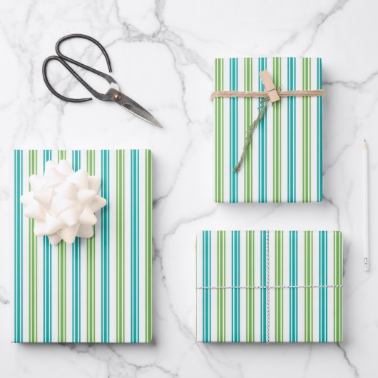 Feuille De Papier Cadeau Cabana Stripes (Recto)