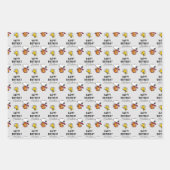 Feuille De Papier Cadeau cacahuètes | Snoopy Space Anniversaire (Devant 3)