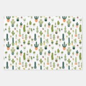 Feuille De Papier Cadeau Cactus (Devant 3)