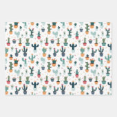 Feuille De Papier Cadeau Cactus (Devant)