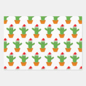 Feuille De Papier Cadeau Cactus Cartoon Cute (Devant)