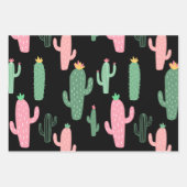 Feuille De Papier Cadeau Cactus enfants motifs (Devant 2)