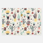 Feuille De Papier Cadeau Cactus et succulents (Devant 2)