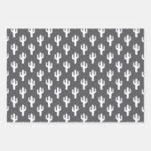 Feuille De Papier Cadeau Cactus Motif Neutral Desert Moderne (Devant 3)