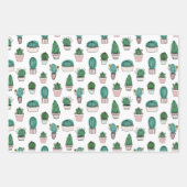 Feuille De Papier Cadeau Cactus Motif Succulent (Devant 2)