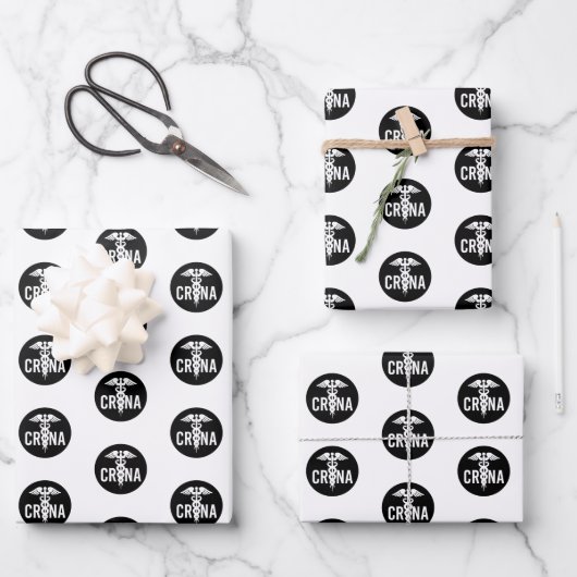 Feuille De Papier Cadeau Cadeau anesthésiste certifié CRNA (Recto)