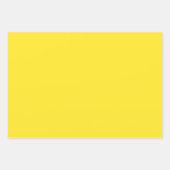 Feuille De Papier Cadeau Cadeau couleur vive jaune (Devant 2)