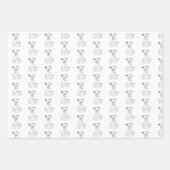 Feuille De Papier Cadeau Cadeau de Chien tacheté de Dalmatie (Devant 2)