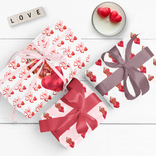 Feuille De Papier Cadeau Cadeau de la Saint-Valentin pour amateur de chiens