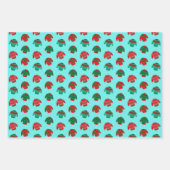 Feuille De Papier Cadeau Cadeau de motif de pull moche de Noël festif (Devant 3)