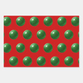Feuille De Papier Cadeau Cadeau de Noël Bowling (Devant 3)