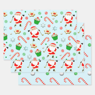 Feuille De Papier Cadeau Cadeau de Noël Creative Golf