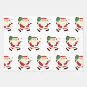 Feuille De Papier Cadeau Cadeau de Noël de Pickleball créatif (Devant 2)