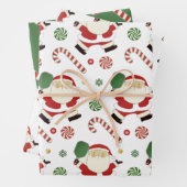 Feuille De Papier Cadeau Cadeau de Noël de Pickleball créatif (En situation)