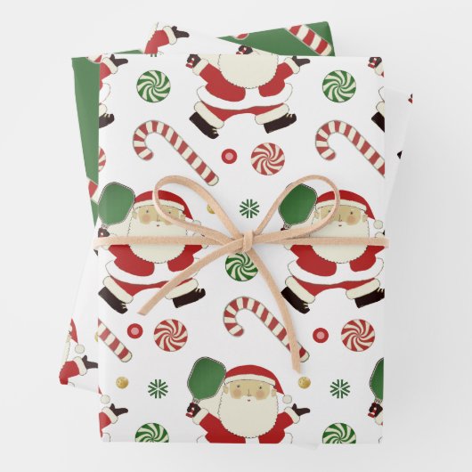 Feuille De Papier Cadeau Cadeau de Noël de Pickleball créatif (En situation)