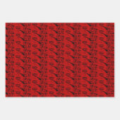 Feuille De Papier Cadeau Cadeau de Noël natif Thunderbird (Devant)