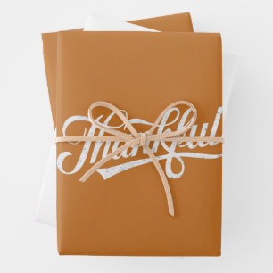 Feuille De Papier Cadeau Cadeau de Thanksgiving vintage reconnaissant d'aut