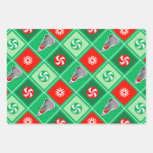 Feuille De Papier Cadeau Cadeau de vacances Lacrosse (Devant 2)