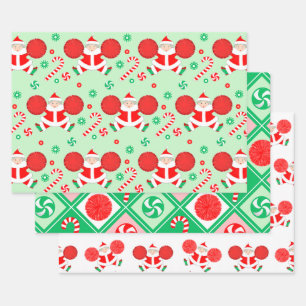 Feuille De Papier Cadeau Cadeau de vacances pour meneuse de claque
