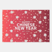 Feuille De Papier Cadeau cadeau du Nouvel An chinois (Devant)