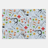 Feuille De Papier Cadeau Cadeau infirmière (Devant)