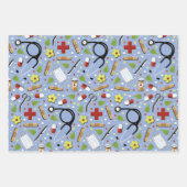 Feuille De Papier Cadeau Cadeau infirmière (Devant)