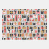 Feuille De Papier Cadeau Cadeau mignon moderne (Devant)