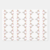 Feuille De Papier Cadeau Cadeau Motif fleur sauvage (Devant)