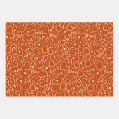 Feuille De Papier Cadeau Cadeau Motif Halloween Ghosts (Devant 2)