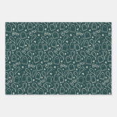 Feuille De Papier Cadeau Cadeau Motif Halloween Ghosts (Devant)