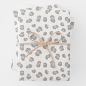 Feuille De Papier Cadeau Cadeau Motif moderne Snow Leopard (En situation)