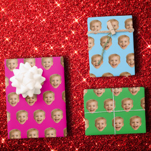 Feuille De Papier Cadeau Cadeau Personnalisé, Photo Personnalisée Du Visage
