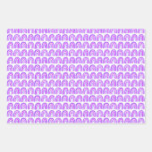 Feuille De Papier Cadeau Cadeau Rainbow Motif violet (Devant 2)