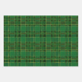 Feuille De Papier Cadeau Cadeau traditionnel de Noël Plaid (Devant 2)