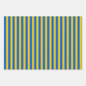 Feuille De Papier Cadeau Cadeau Ukrainien bleu et jaune (Devant 3)