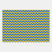 Feuille De Papier Cadeau Cadeau Ukrainien bleu et jaune (Devant)