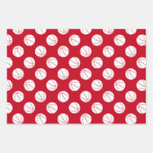 Feuille De Papier Cadeau cadeaux de basket de sport rouge (Devant 2)