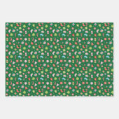 Feuille De Papier Cadeau Cadeaux de Noël (Devant)