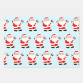 Feuille De Papier Cadeau Cadeaux de Noël de baseball (Devant 2)