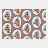 Feuille De Papier Cadeau Cadeaux de Noël irlandais Terrier (Devant)