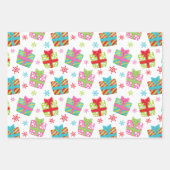 Feuille De Papier Cadeau Cadeaux de Noël lunatique (Devant)