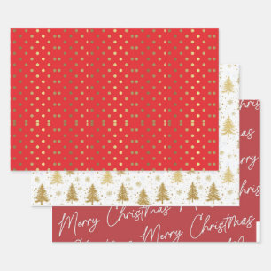 Feuille De Papier Cadeau Cadeaux de Noël magiques