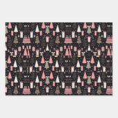 Feuille De Papier Cadeau Cadeaux de Noël magiques (Devant 3)