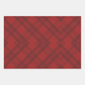 Feuille De Papier Cadeau Cadeaux de Noël rouge foncé (Devant)