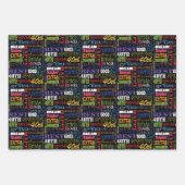 Feuille De Papier Cadeau Cadeaux Uniques Et Spéciaux De Fête Du 40E Anniver (Devant)