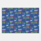 Feuille De Papier Cadeau Cadeaux Uniques Et Spéciaux De Fête Du 40E Anniver (Devant 2)