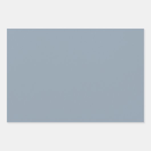 Feuille De Papier Cadeau Cadet gris couleur solide (Devant 2)