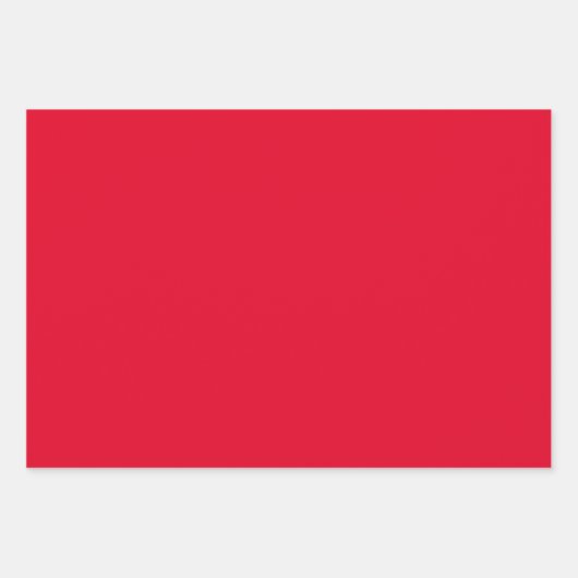 Feuille De Papier Cadeau Cadmium Rouge couleur solide (Devant 2)